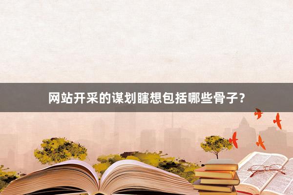 网站开采的谋划瞎想包括哪些骨子？