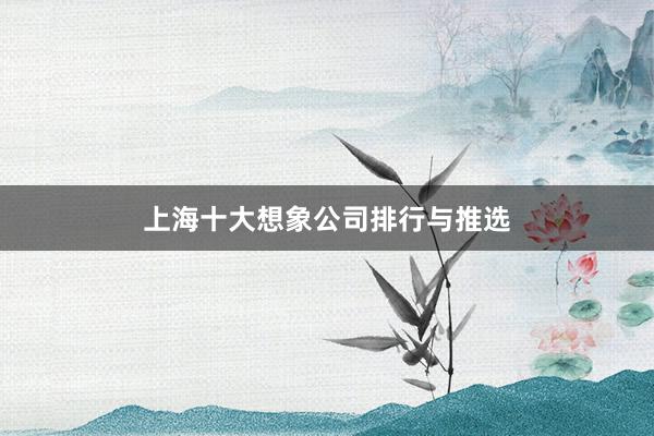 上海十大想象公司排行与推选